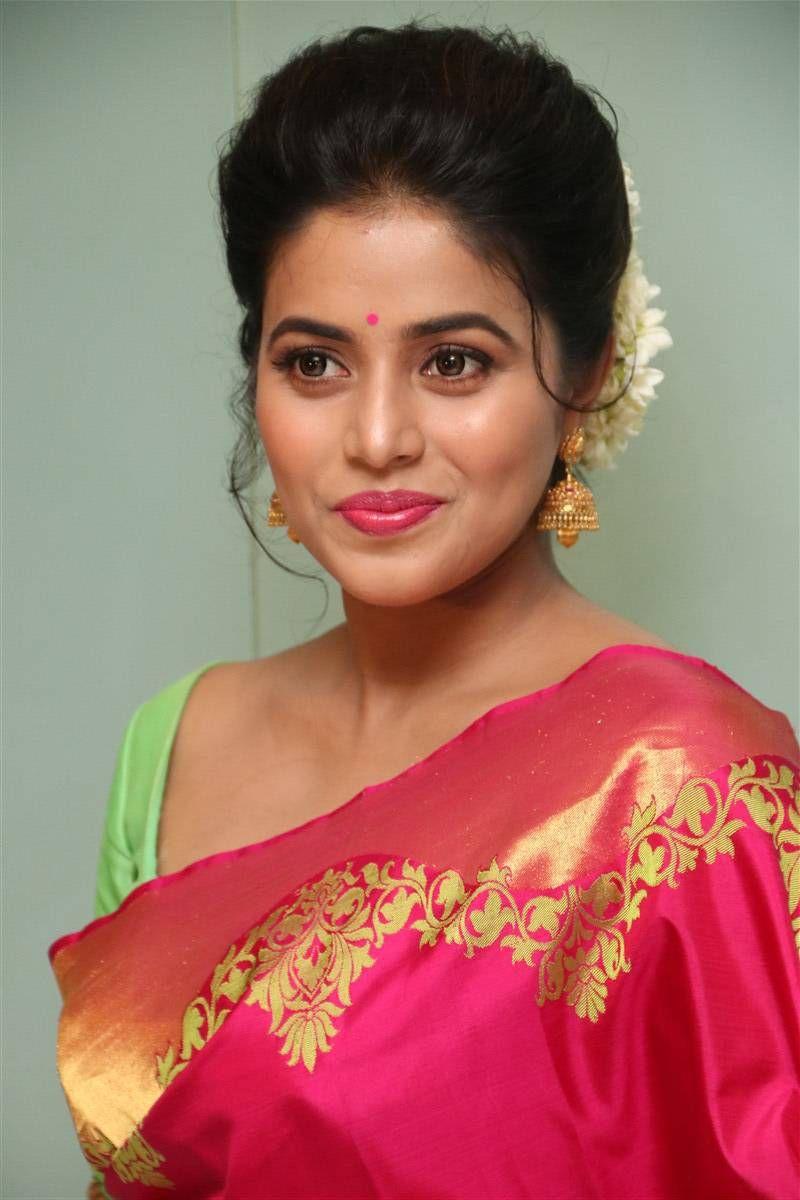 Actress Poorna Latest Stills in Saree