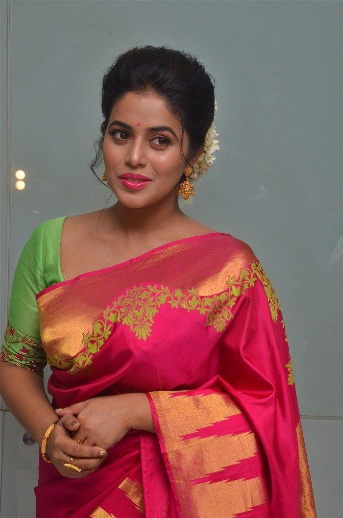 Actress Poorna Latest Stills in Saree