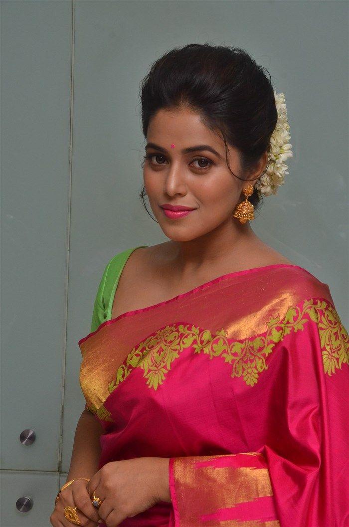 Actress Poorna Latest Stills in Saree