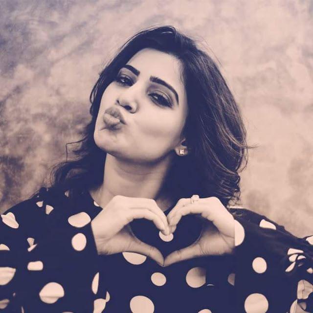 Actress Samantha Cute Latest Photoshoot in Black dress