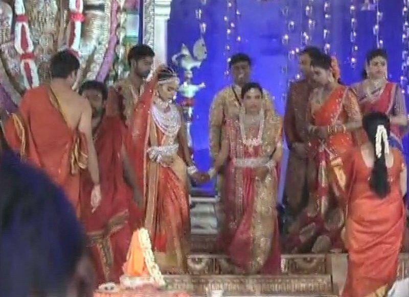 Gali Janardhan Reddy's daughter Brahmani's wedding Photos