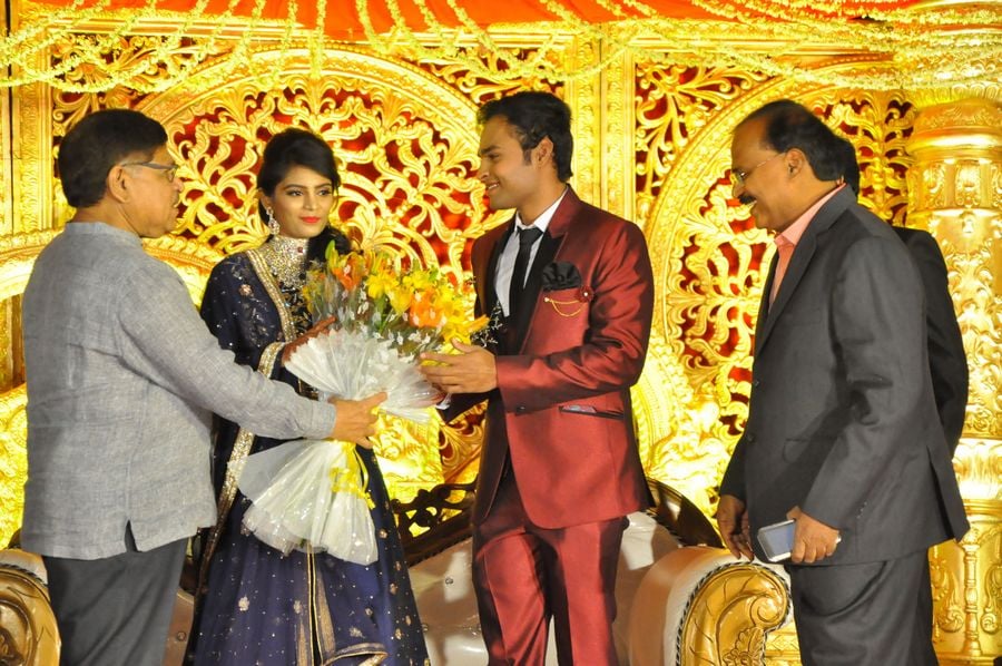 Producer Krishna Reddy Son Wedding Reception Photos