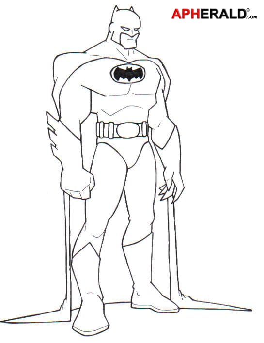 Animated Batman Coloring Page  Free Printable Coloring Pages for Kids