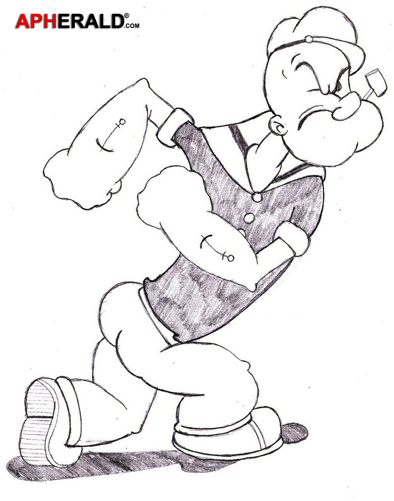 Popeye Drawing