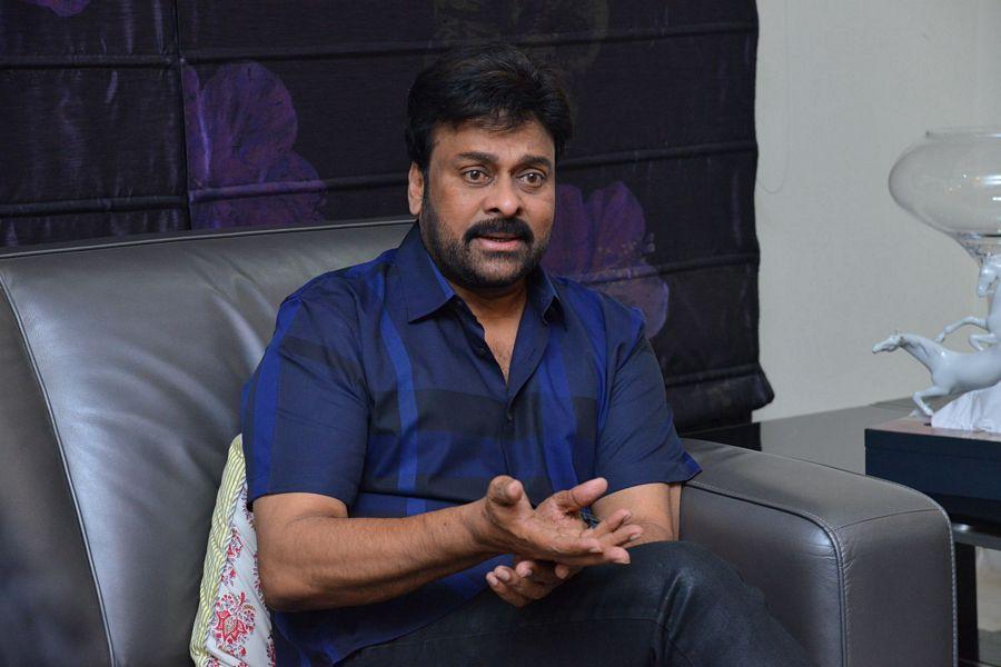 Chiru at Khaidi No 150 Movie Interview Stills