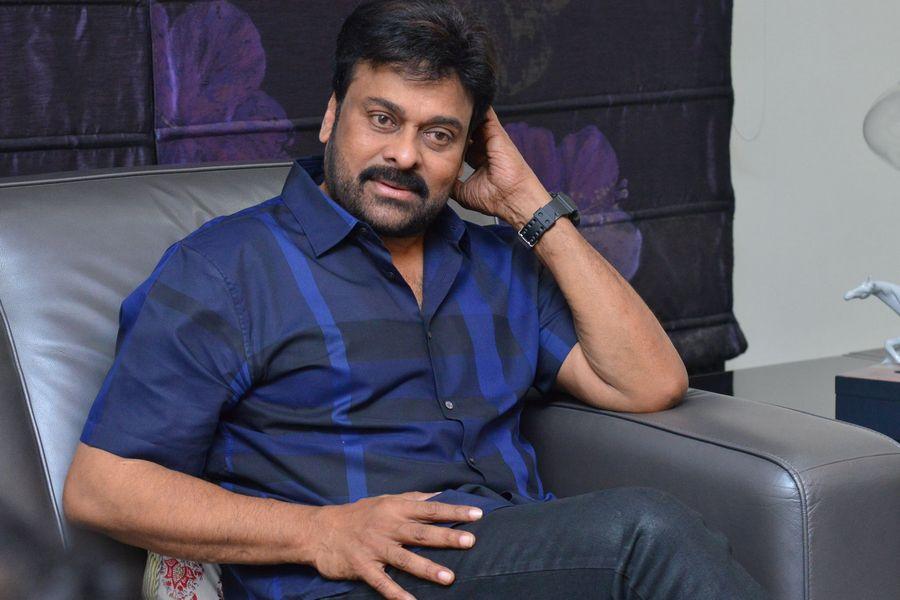 Chiru at Khaidi No 150 Movie Interview Stills