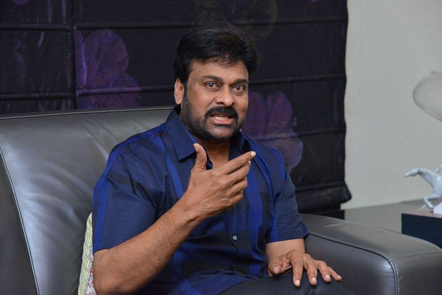 Chiru at Khaidi No 150 Movie Interview Stills