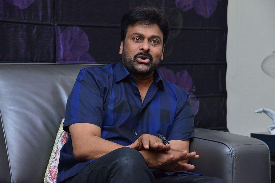 Chiru at Khaidi No 150 Movie Interview Stills