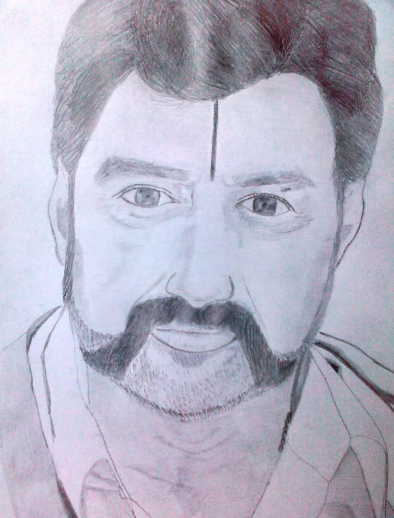 Nandamuri Balakrishna Superb Pencil Drawing Photos