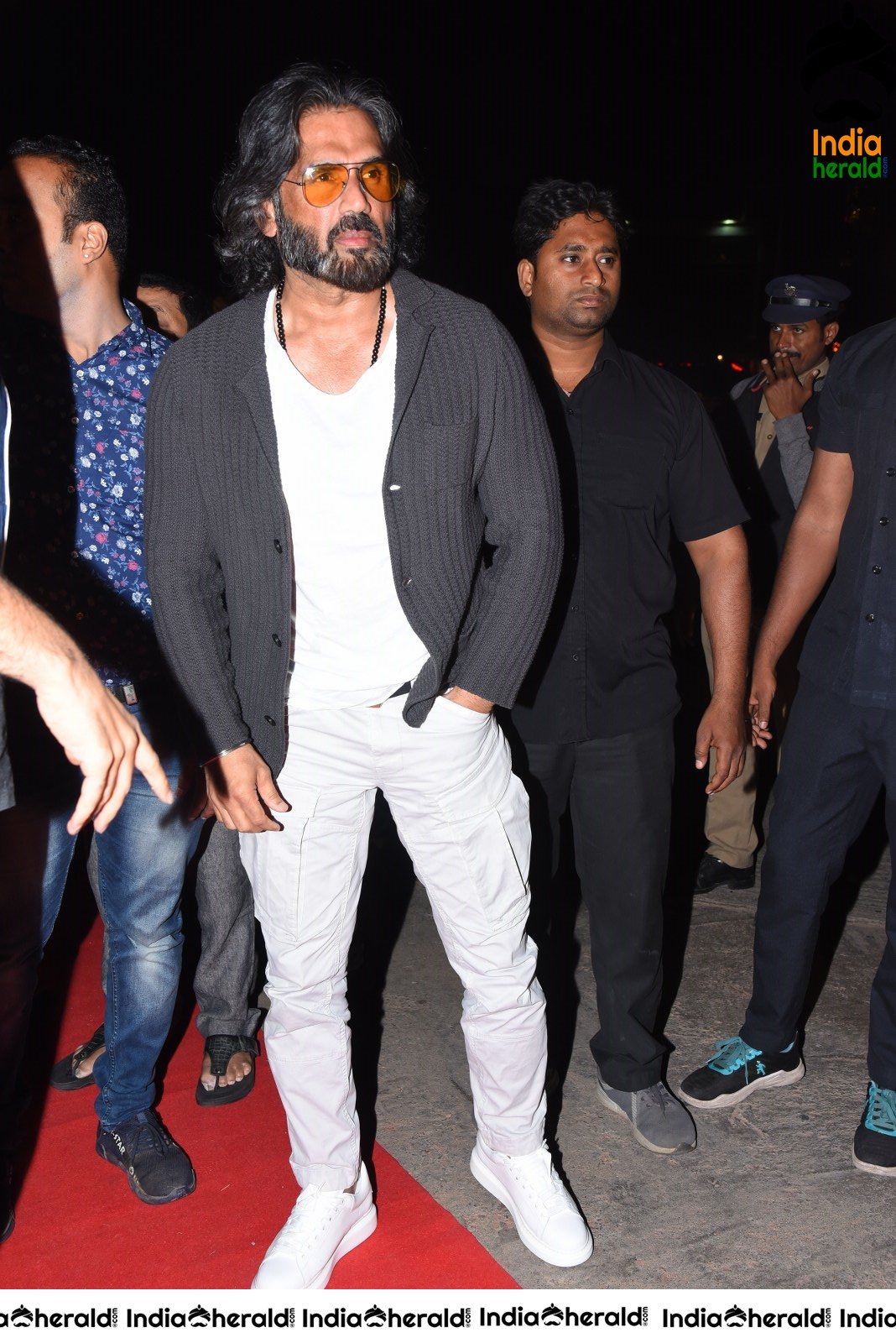 Actor Sunil Shetty Latest Photos from Darbar Pre Release Ev