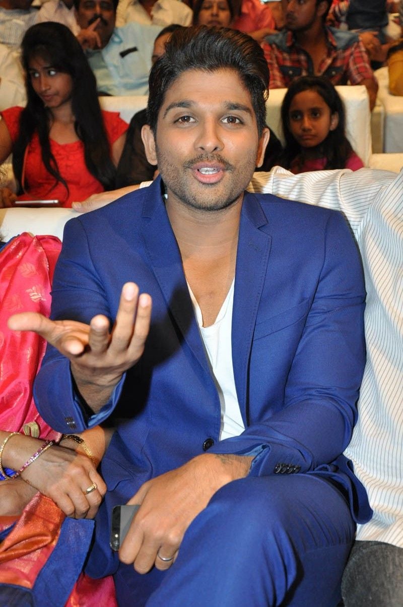 Allu Arjun latest Stills At S/O Satyamurthy Audio Launch