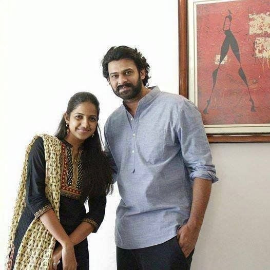 Prabhas with Lady Fans Photos