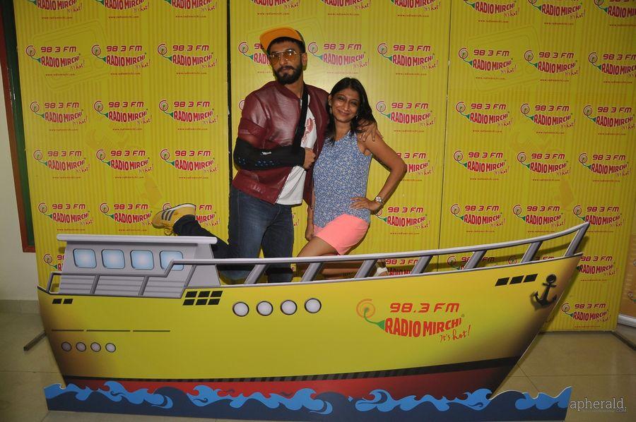 Ranveer Singh Stills At Radio Mirchi In Mumbai