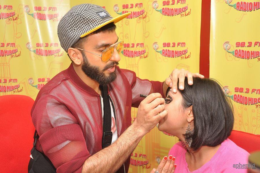 Ranveer Singh Stills At Radio Mirchi In Mumbai