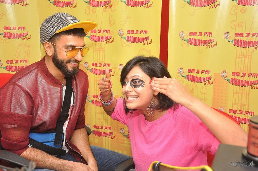 Ranveer Singh Stills At Radio Mirchi In Mumbai