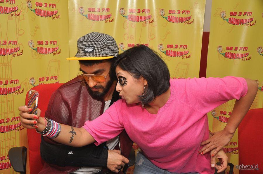 Ranveer Singh Stills At Radio Mirchi In Mumbai