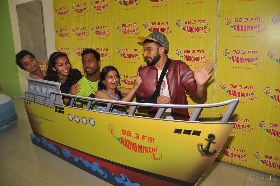 Ranveer Singh Stills At Radio Mirchi In Mumbai