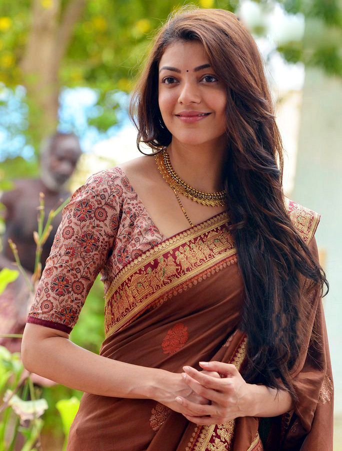 Actress Kajal Aggarwal Latest Saree Photos