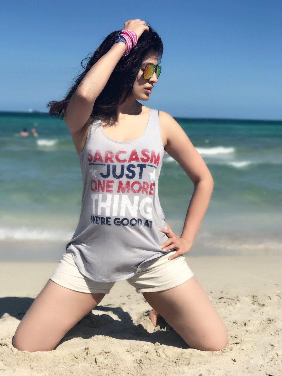 Actress Lakshmi Rai Hot Photos in Miami Beach 2017 Goes Viral