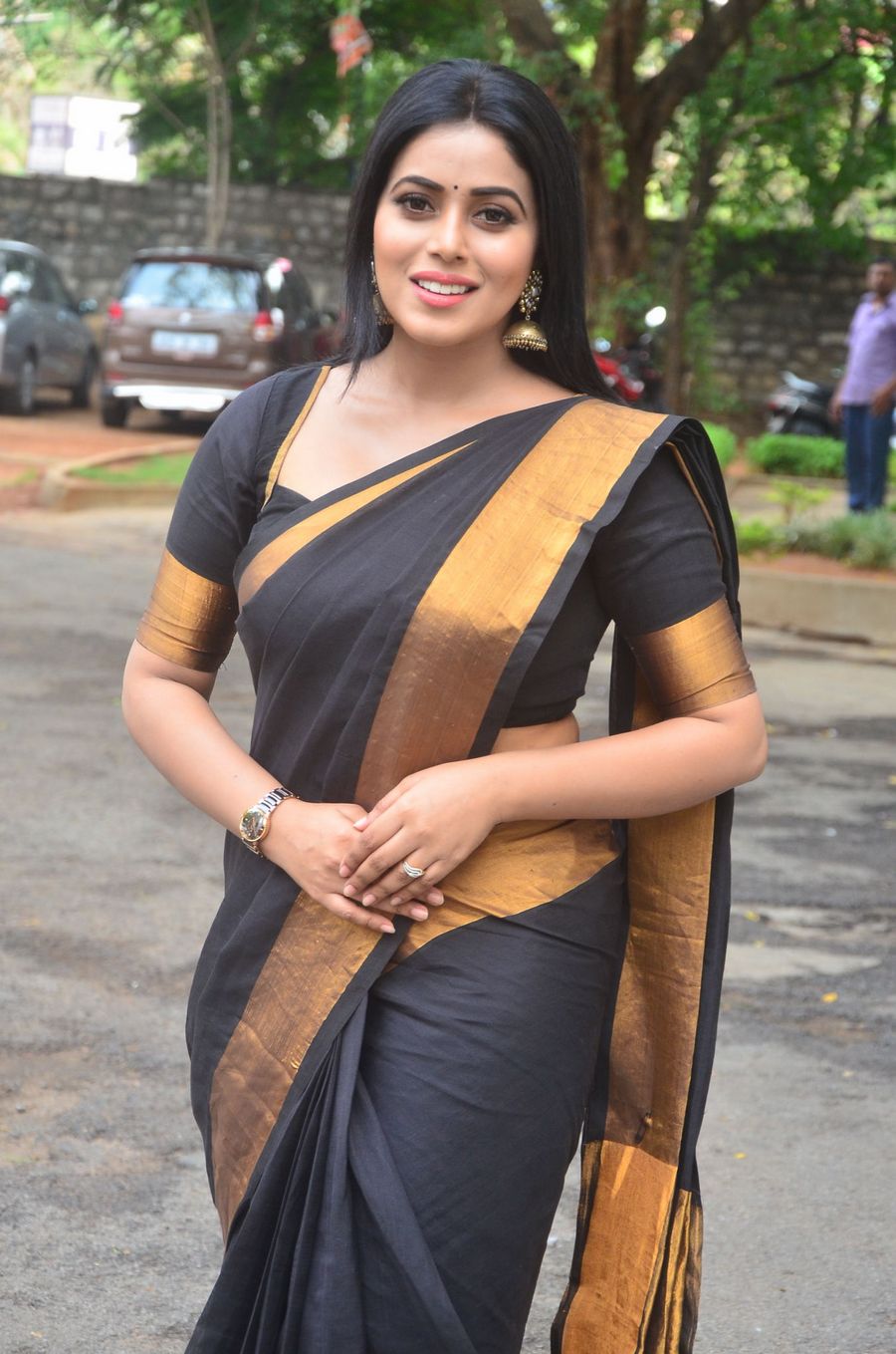 Actress Poorna New Saree Stills