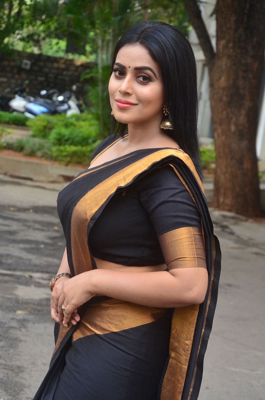 Actress Poorna New Saree Stills