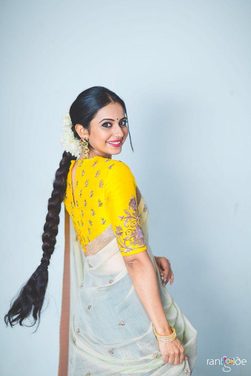 Actress Rakul Preet Singh Latest Half Saree Stills