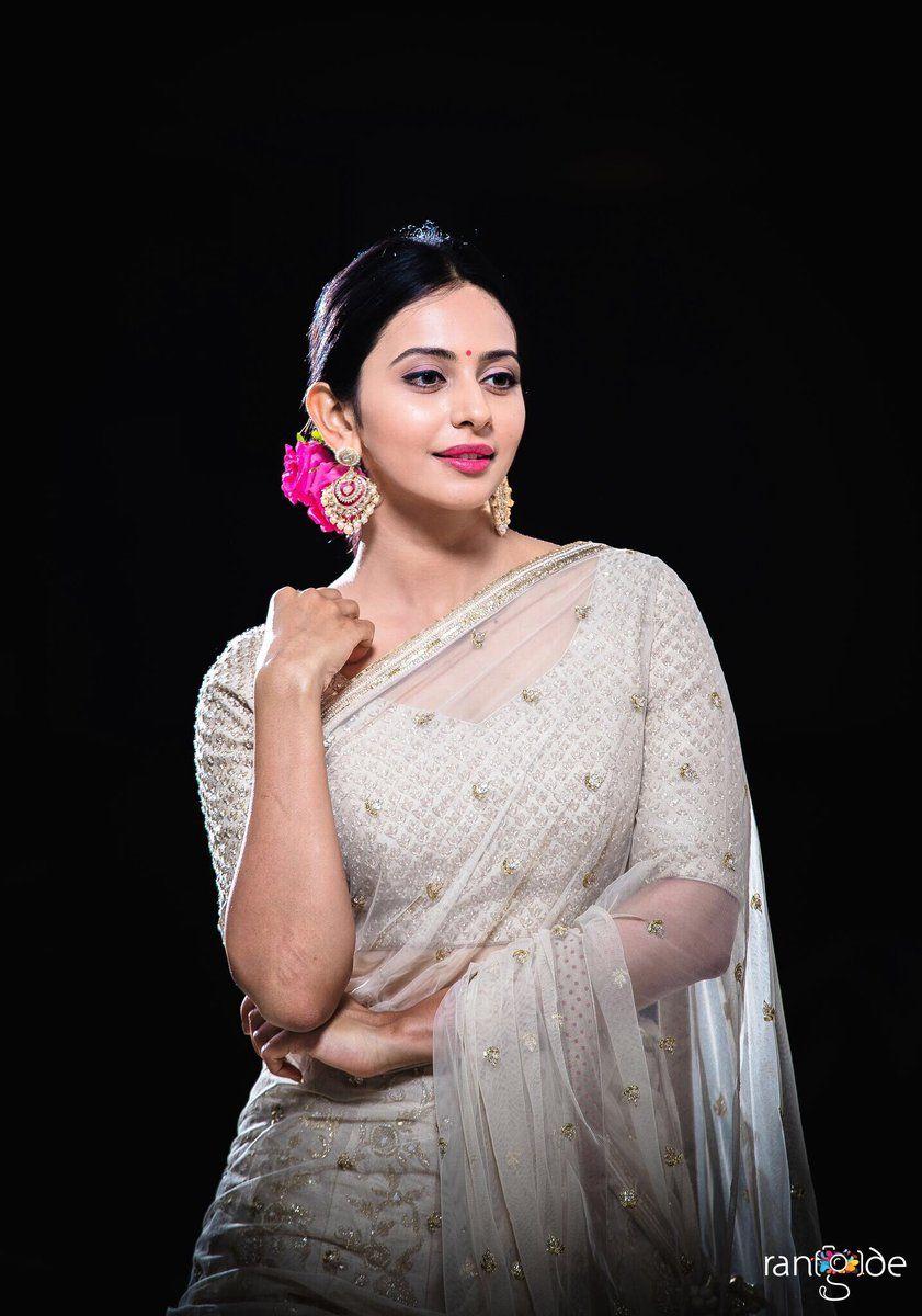 Actress Rakul Preet Singh Latest Half Saree Stills