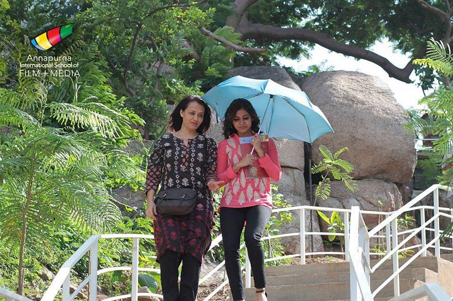 Amala Akkineni & Samantha at Annapurna Film School Photos