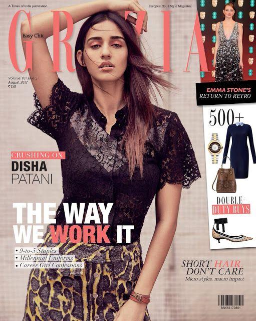 Disha Patani Poses for Grazia India Magazine Photoshoot 2017