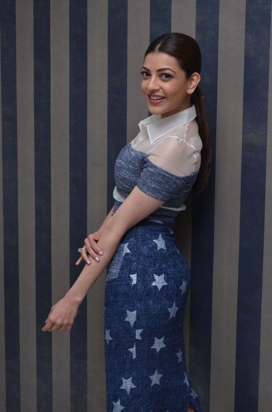 Kajal Aggarwal Stills from Khaidi No 150 Movie Interview