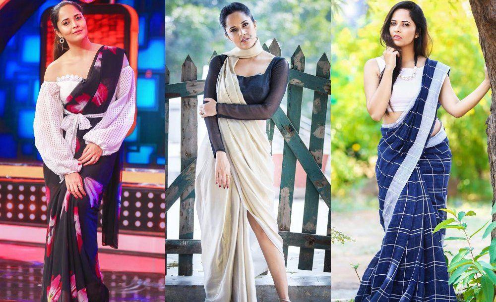 Latest Photos Anchor Anasuya’s Stunning look in Saree's