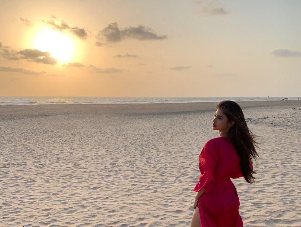 Mouni Roy enjoying Beach Vacation