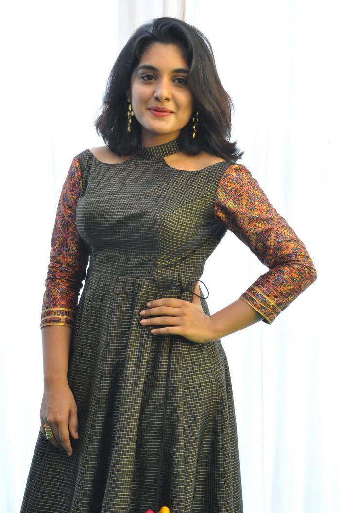 Niveda Thomas looks elegant at her upcoming film launch Photos