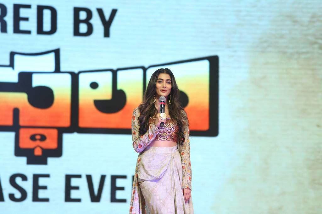 Pooja Hegde Rangasthalam Movie Pre Release Event Stills