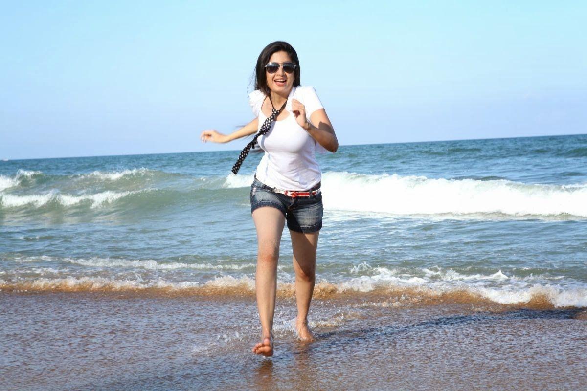 Poonam Kaur Latest Beach Photoshoot Stills