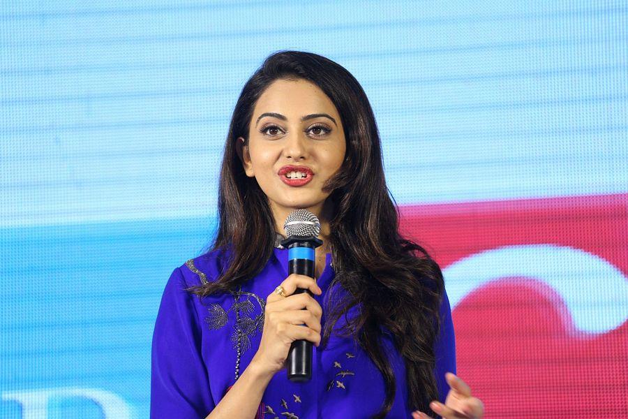 Rakul Preet Singh Latest Stills in Blue Dress