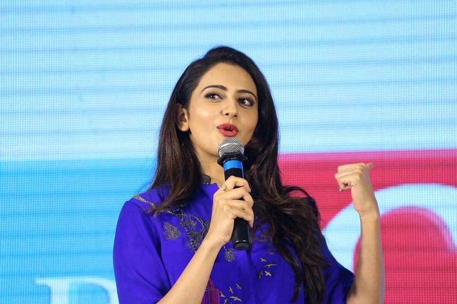 Rakul Preet Singh Latest Stills in Blue Dress