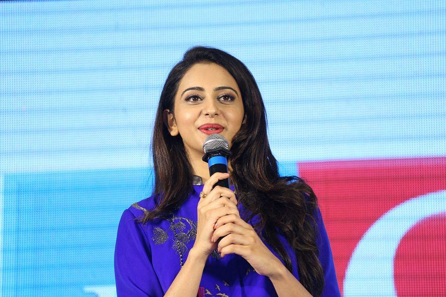 Rakul Preet Singh Latest Stills in Blue Dress