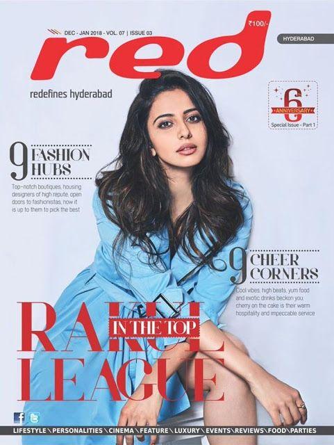 Rakul Preet Singh Red Magazine Photoshoot Stills