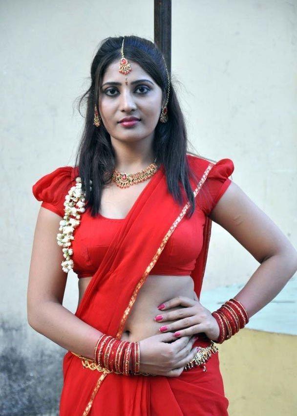 Reshmi Hot Red Saree Latest Stills