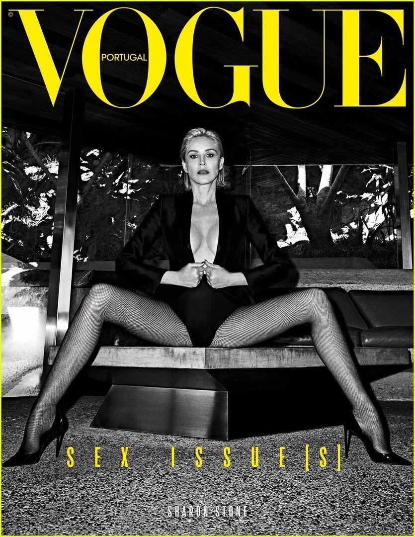 Sharon Stone on Vogue Portugal magazine