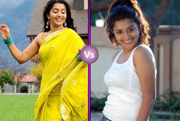 South Indian Actress In Traditional Dress V/s Western Dress Photos