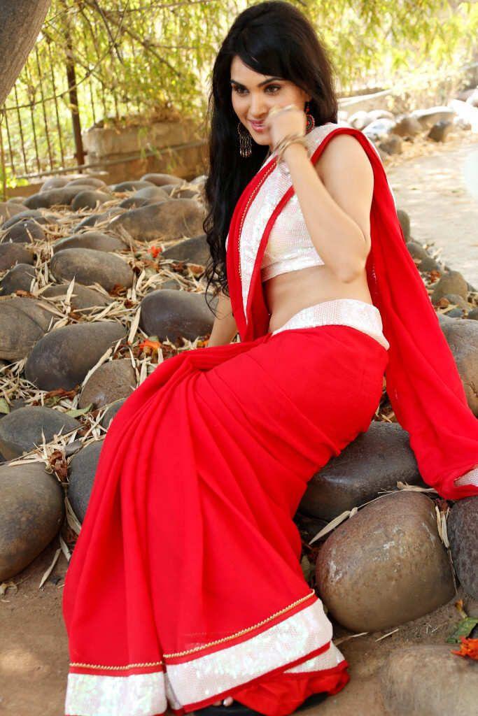 Telugu Actress Kavya Singh Stills in Red Saree