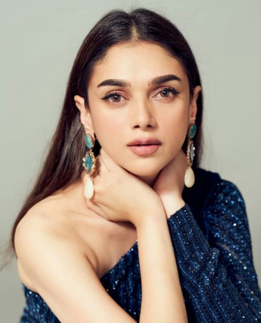 Aditi Rao Hydari Latest In Navy Blue Shoot