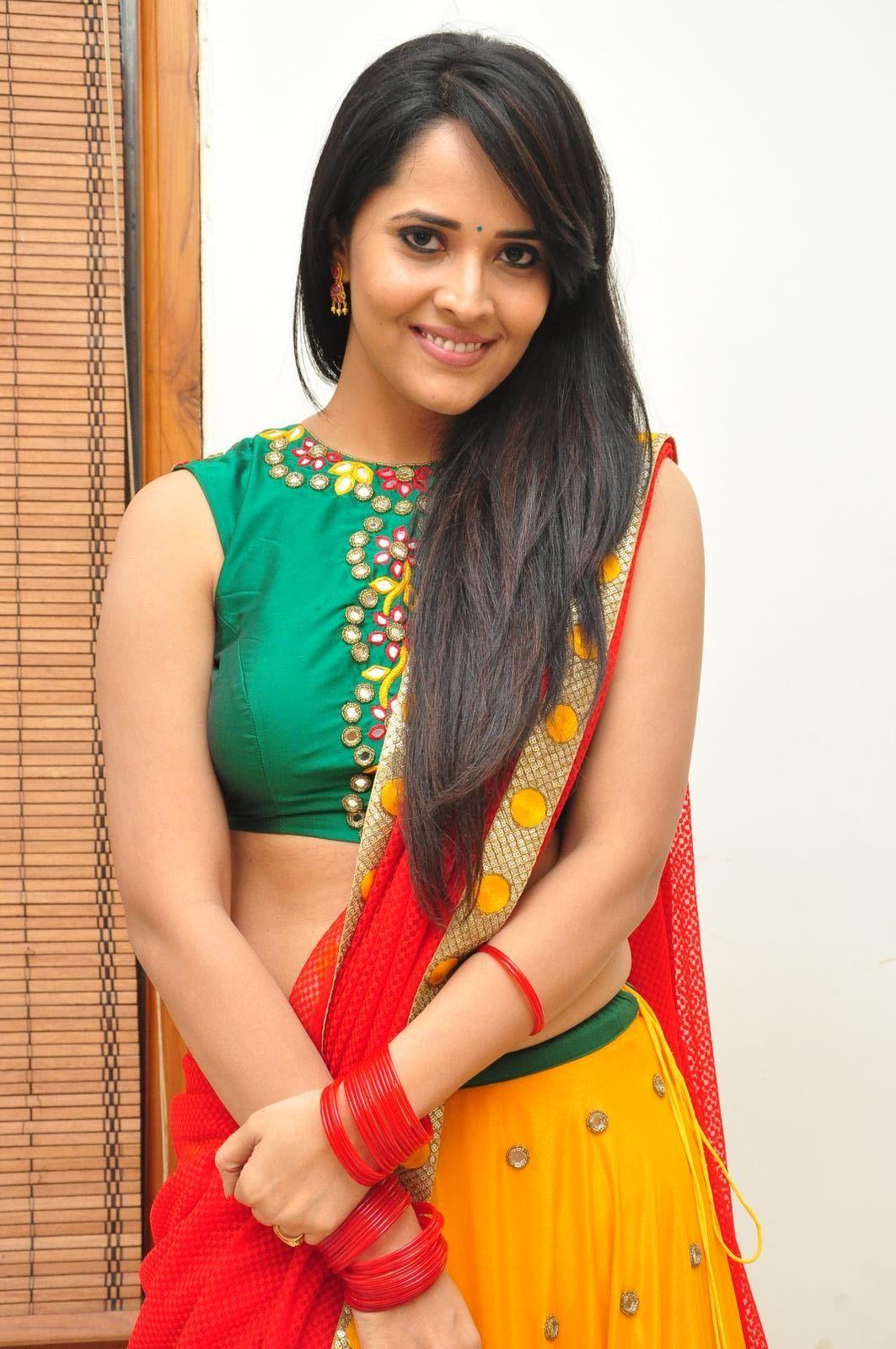 Hot Anchor Anasuya Half Saree Stills