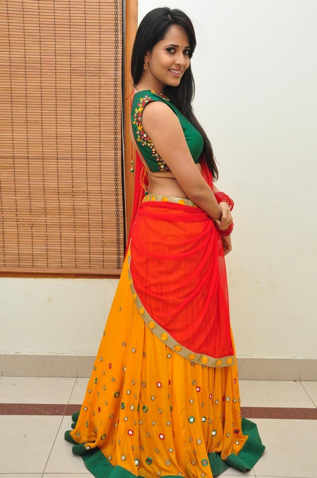 Hot Anchor Anasuya Half Saree Stills