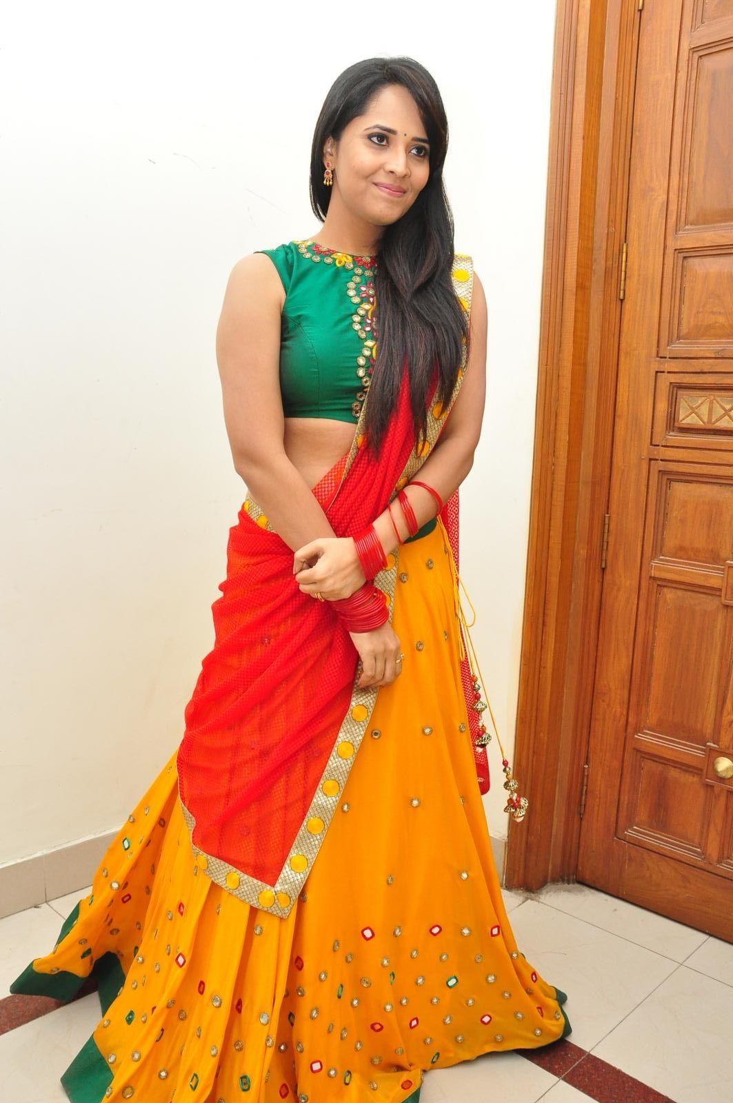 Hot Anchor Anasuya Half Saree Stills