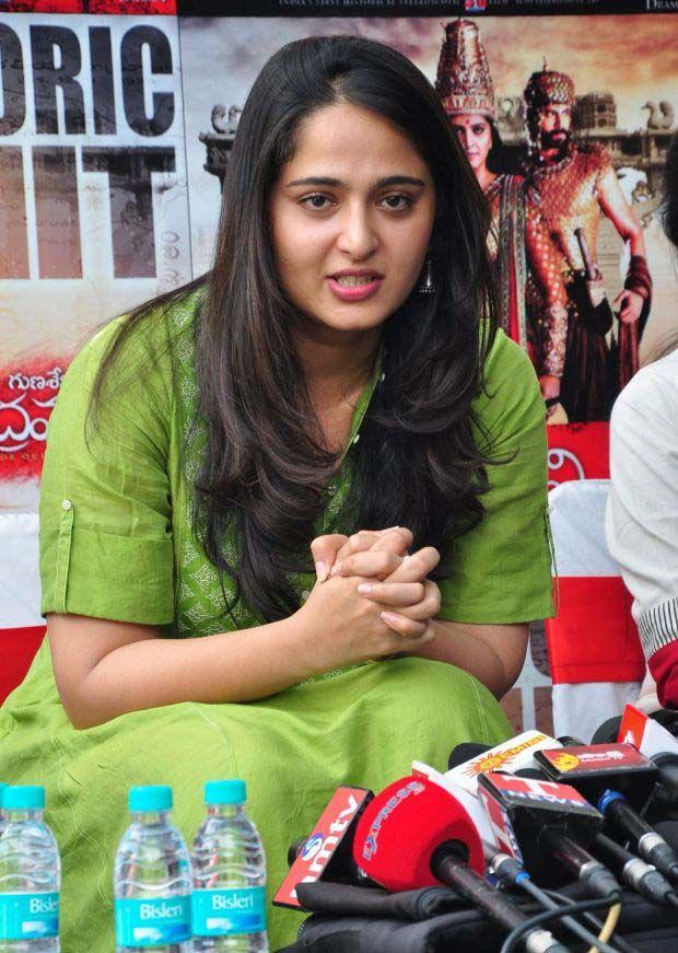 Anushka Shetty Latest Stills at Rudramadevi Press Meet