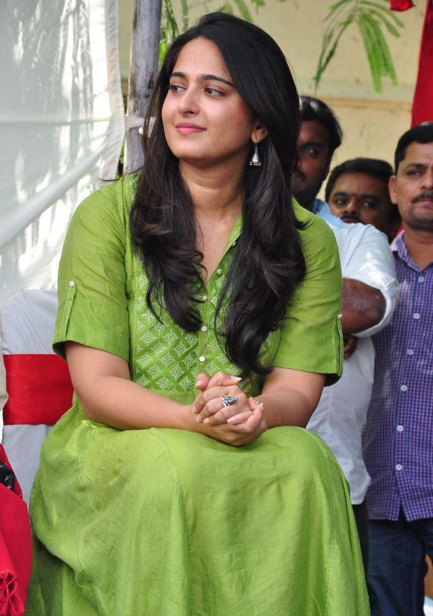 Anushka Shetty Latest Stills at Rudramadevi Press Meet