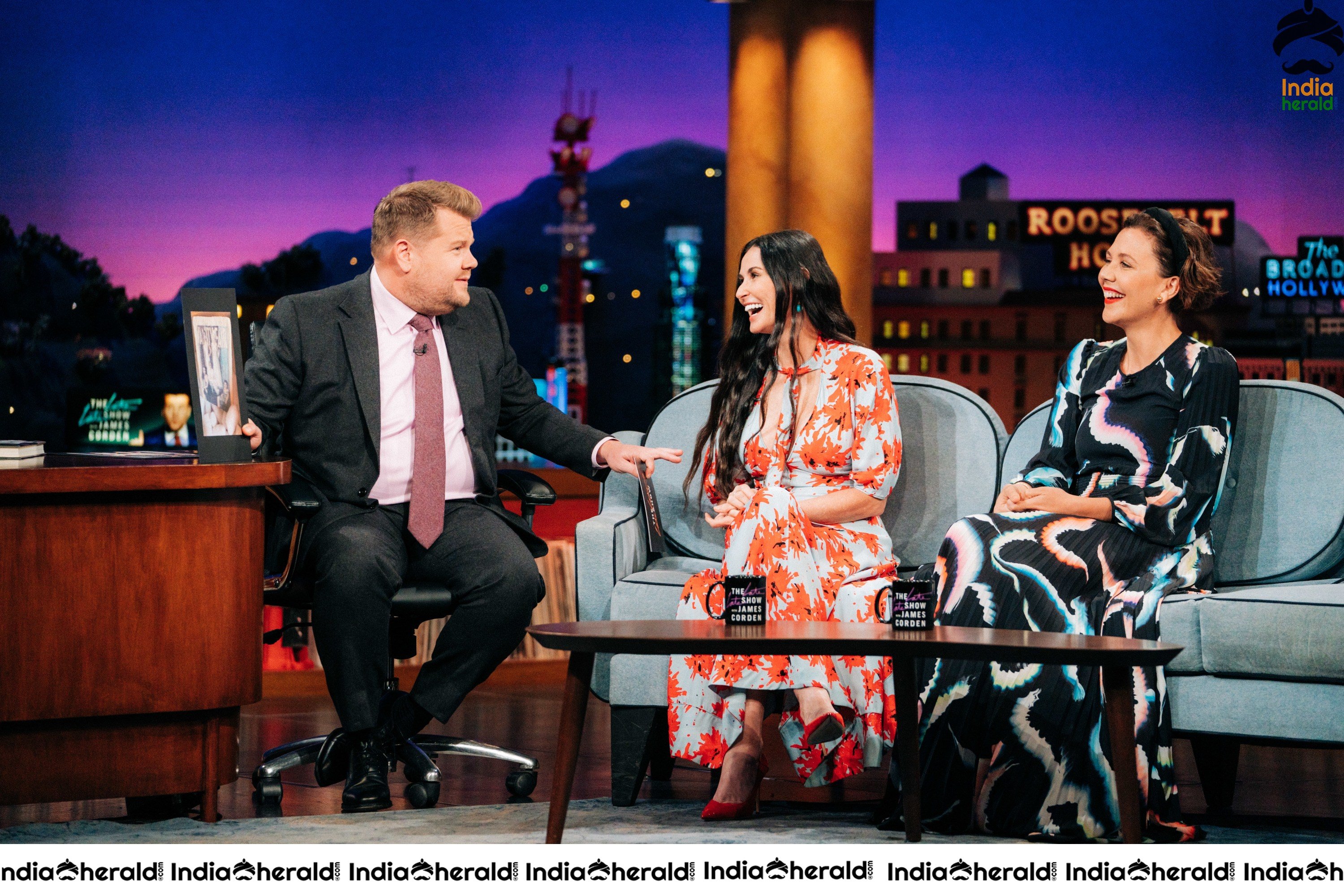 Demi Moore at The Late Late Show with James Corden